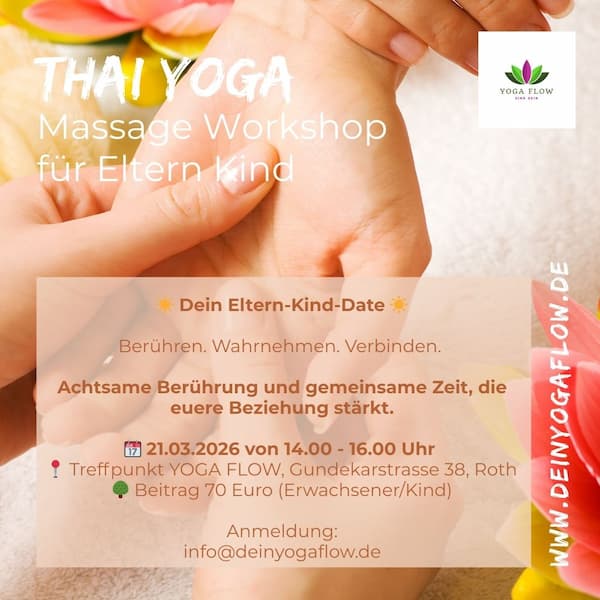 THAI YOGA Massage Eltern Kind